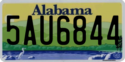 AL license plate 5AU6844