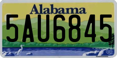 AL license plate 5AU6845
