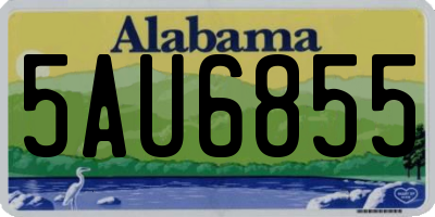 AL license plate 5AU6855