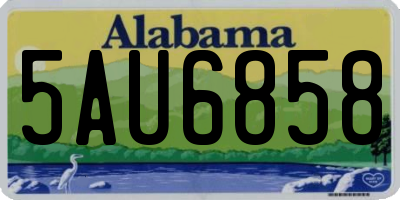 AL license plate 5AU6858