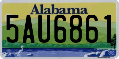 AL license plate 5AU6861
