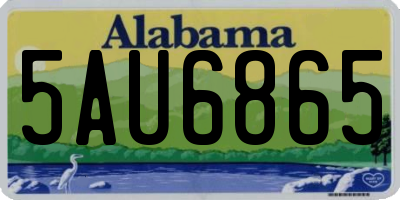 AL license plate 5AU6865