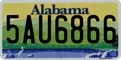 AL license plate 5AU6866