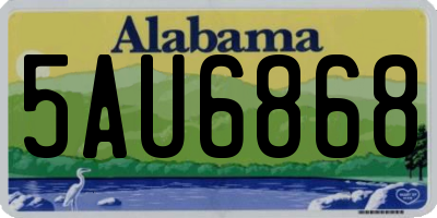 AL license plate 5AU6868
