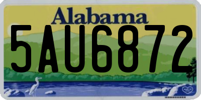 AL license plate 5AU6872