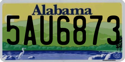 AL license plate 5AU6873