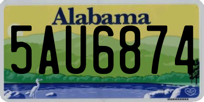 AL license plate 5AU6874