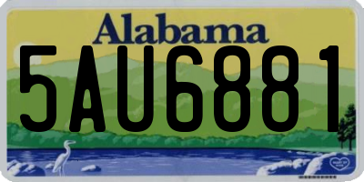 AL license plate 5AU6881