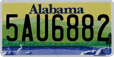AL license plate 5AU6882
