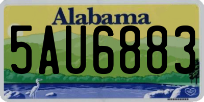 AL license plate 5AU6883