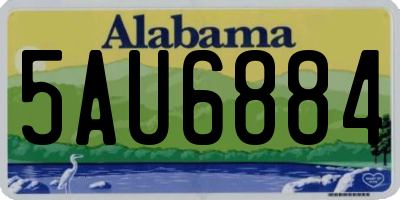 AL license plate 5AU6884