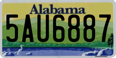 AL license plate 5AU6887