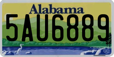 AL license plate 5AU6889