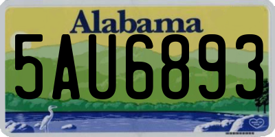 AL license plate 5AU6893