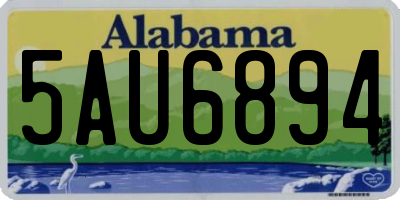 AL license plate 5AU6894