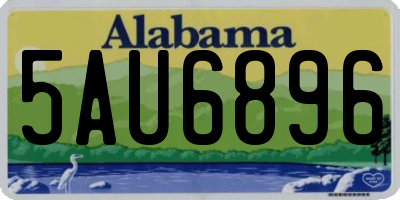 AL license plate 5AU6896