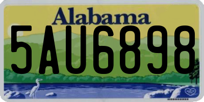 AL license plate 5AU6898