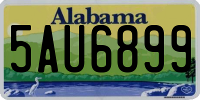 AL license plate 5AU6899