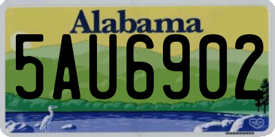 AL license plate 5AU6902