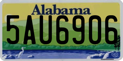 AL license plate 5AU6906