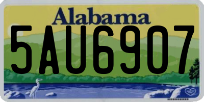 AL license plate 5AU6907