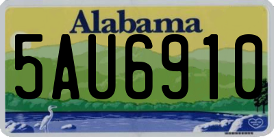 AL license plate 5AU6910