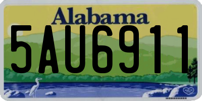 AL license plate 5AU6911