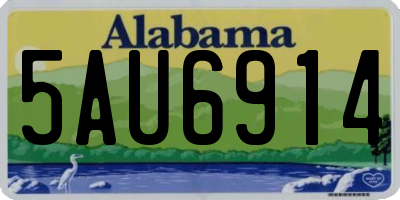 AL license plate 5AU6914