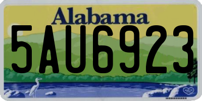 AL license plate 5AU6923