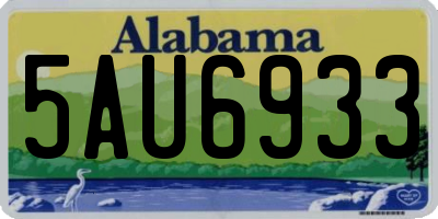 AL license plate 5AU6933