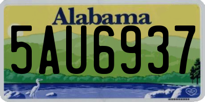 AL license plate 5AU6937