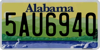 AL license plate 5AU6940