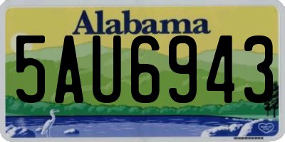 AL license plate 5AU6943