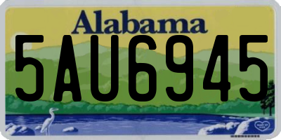 AL license plate 5AU6945