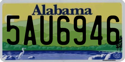 AL license plate 5AU6946