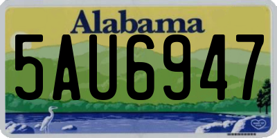 AL license plate 5AU6947