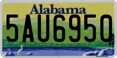 AL license plate 5AU6950