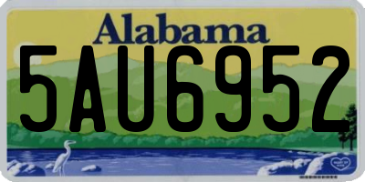 AL license plate 5AU6952