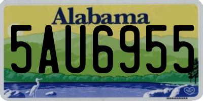 AL license plate 5AU6955