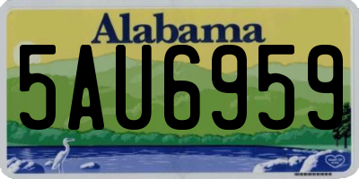 AL license plate 5AU6959