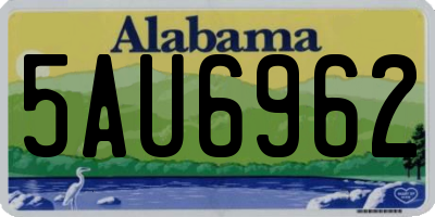 AL license plate 5AU6962