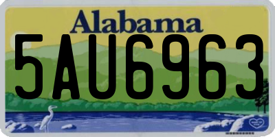 AL license plate 5AU6963