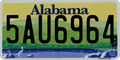 AL license plate 5AU6964