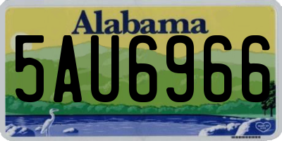 AL license plate 5AU6966
