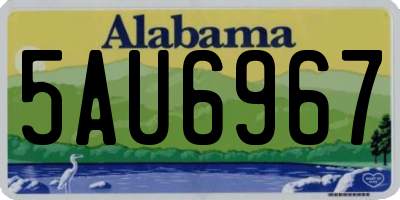 AL license plate 5AU6967