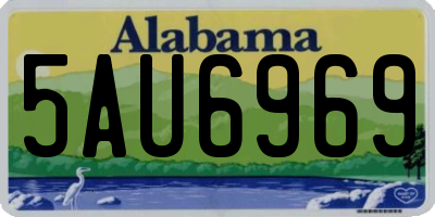 AL license plate 5AU6969