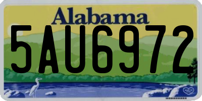 AL license plate 5AU6972