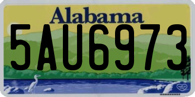 AL license plate 5AU6973