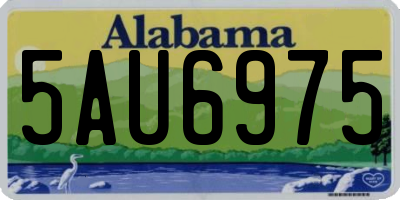 AL license plate 5AU6975