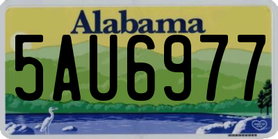 AL license plate 5AU6977